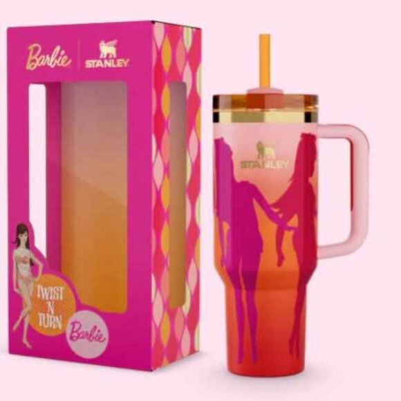 Barbie X Stanley Tumbler 60 s Twist N Turn 40 Oz Quencher New!!! Limited Edition - Picture 1 of 4